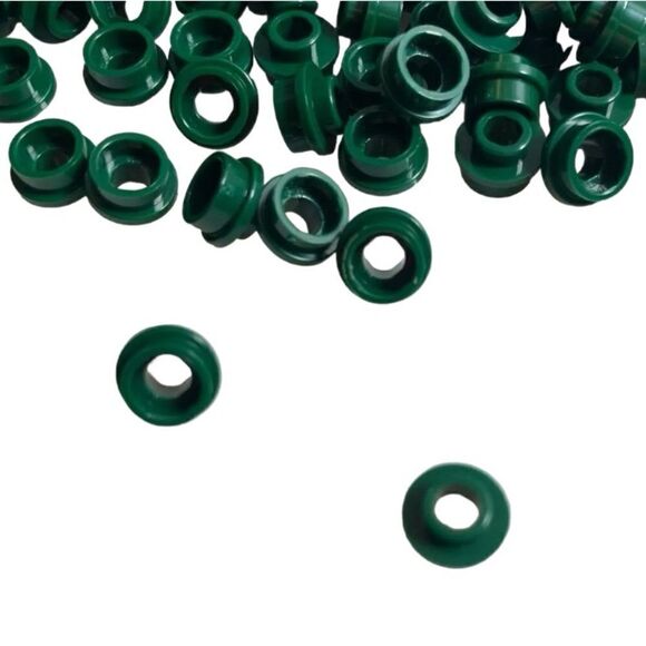 Lego 28626 Drk green 1x1 round w/open hole stud 1 oz ounce over 300 pieces - Picture 4 of 10